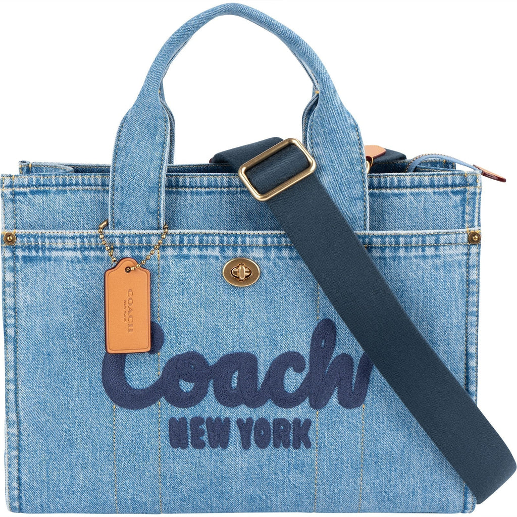 Coach Denim Cargo Tote Handbag