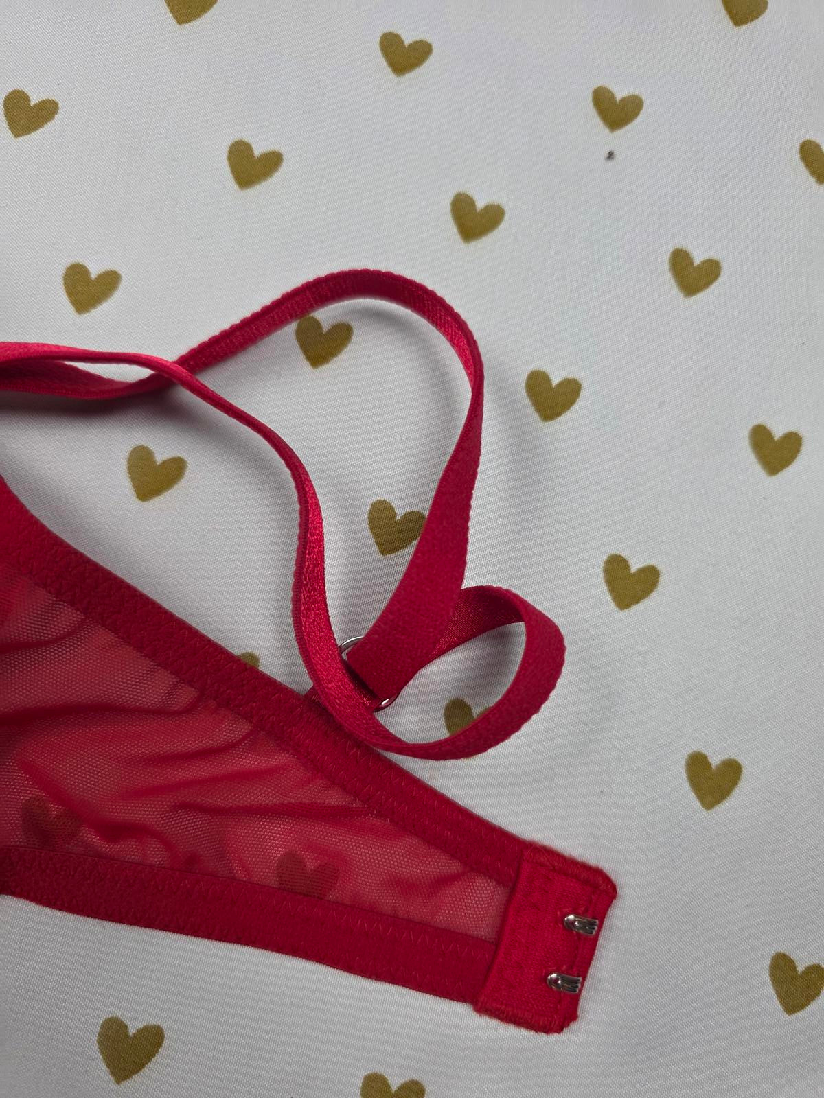 Victoria's Secret DREAM ANGELS Wicked Unlined Bow Balconette Bra size 32D