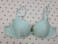 Victorias Secret Front Close Ladder back Cute Blue 36B Lined demi bra