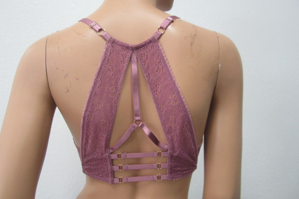 *NWT* Victoria's Secret Angels HOT SEXY Push Up Purple Lace  Bra 32D