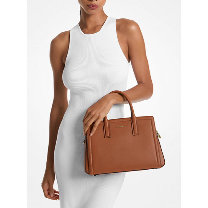 Michael Kors Laila Medium Leather Satchel, Luggage