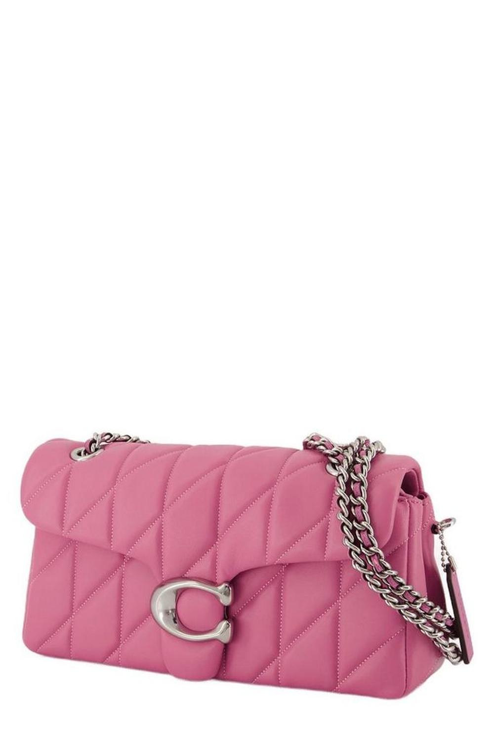 Coach Tabby 26 Logo Plaque Quilted Crossbody Bag