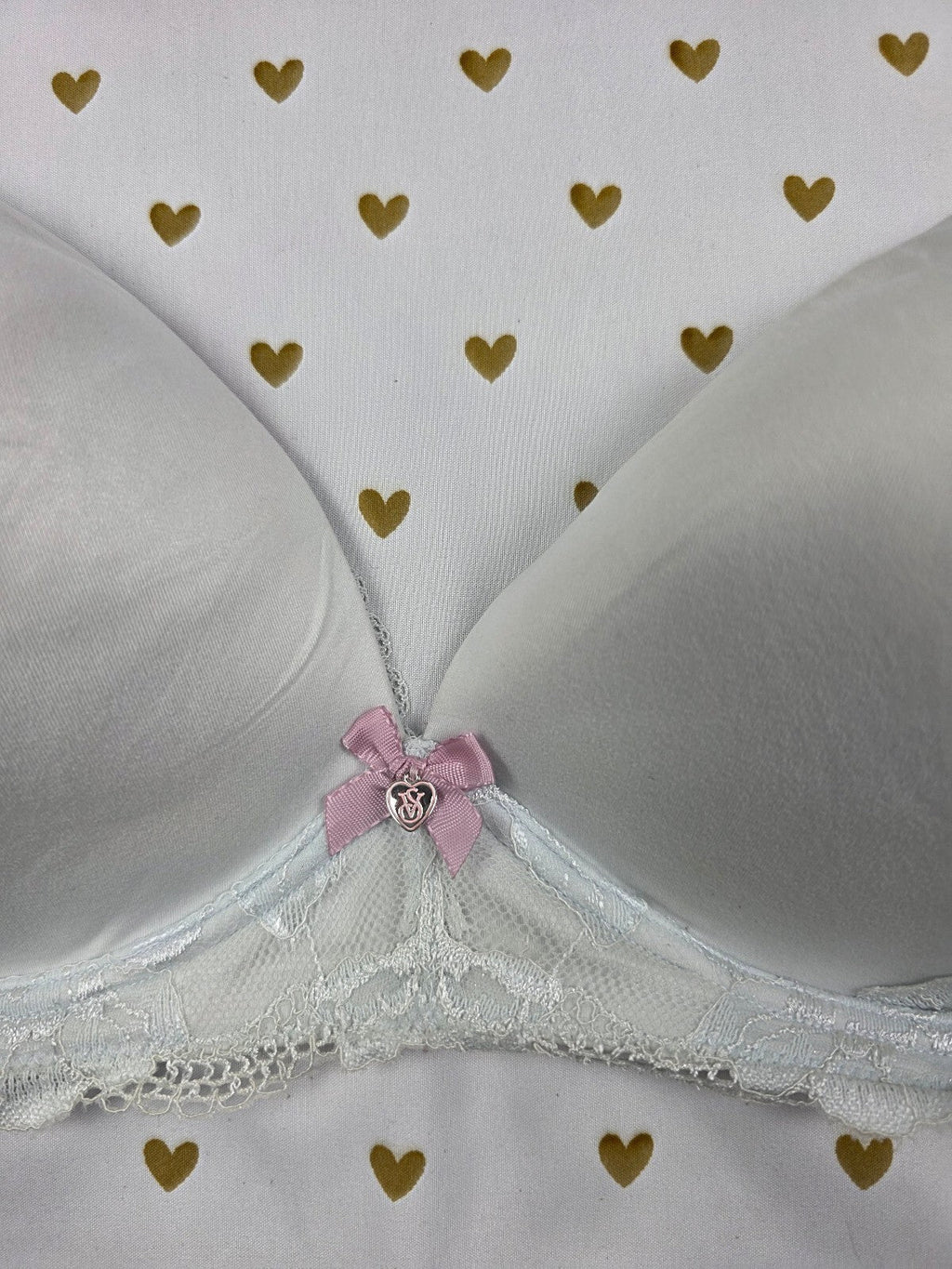 Victorias Secret Wireless No Wire Light Blue Comfortable Bra 38DD