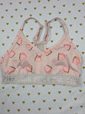 Victorias Secret Pink Peaches Sports bra Small  Bralette Bra Top Tank